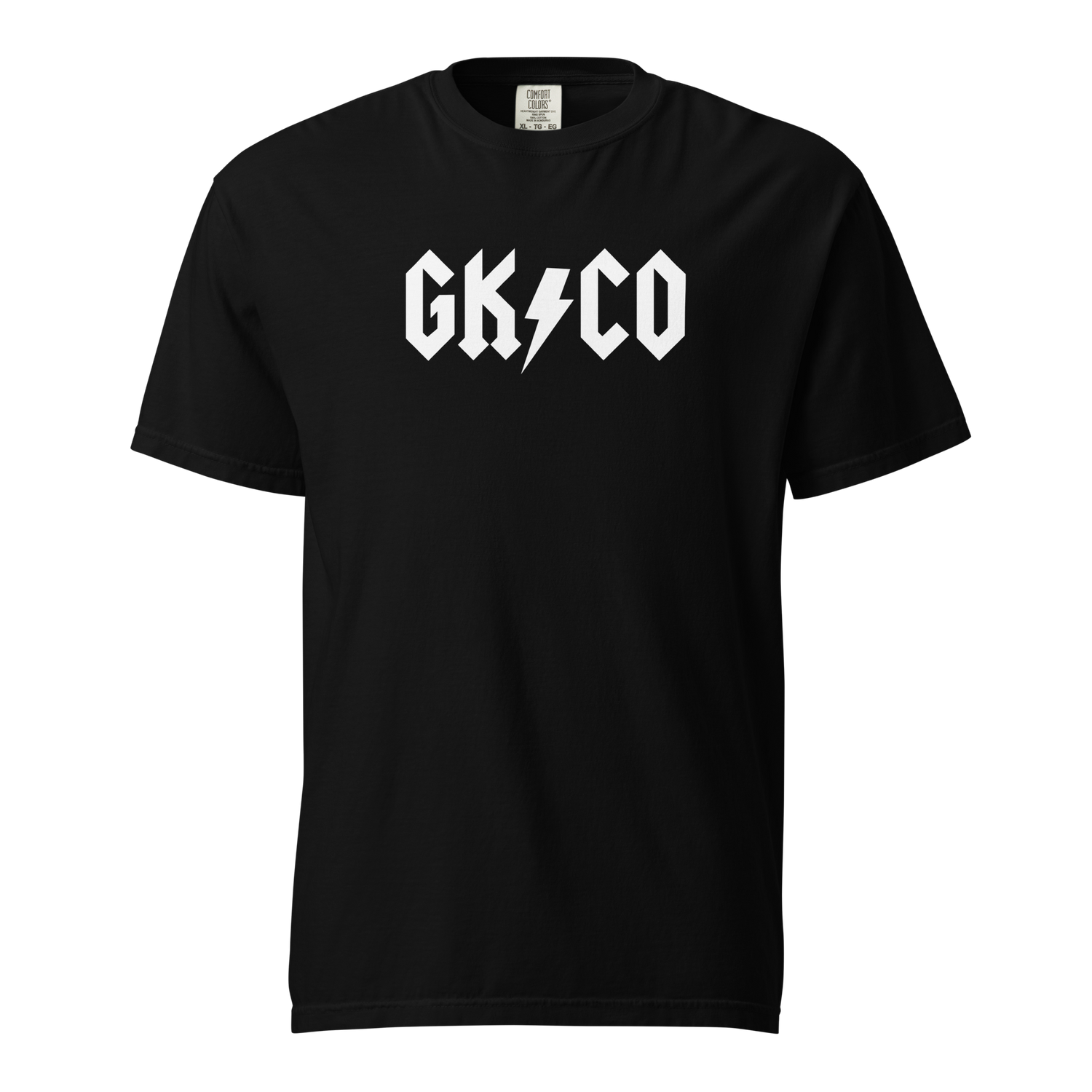 Knight's Charge On Tee in Black with White GKCO Print